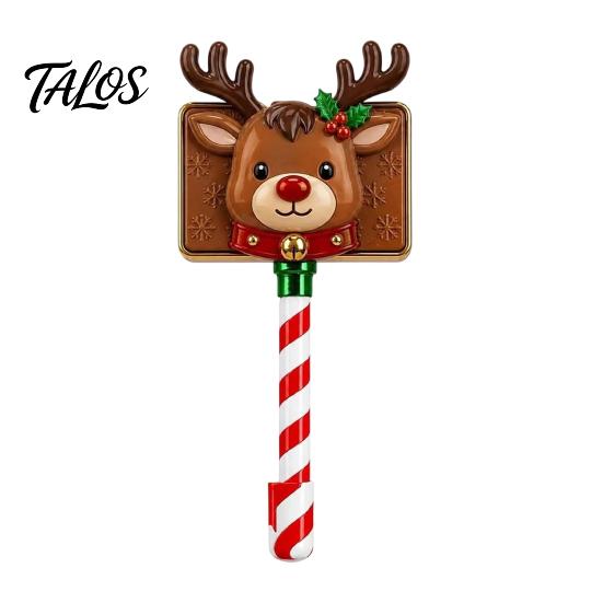 Christmas Card Reader Accessory Payment Wand, Festive Credit Holder for Readers, Reindeer Holiday Retail Display Prop Snowman Snowflake Accessory, Fun