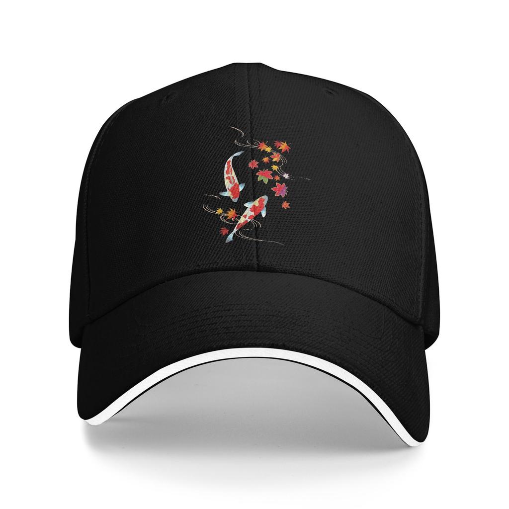 Men's Women's Japanese Koi Fish Outdoor Hat Sun Cap Casual Baseball Cap Snapback Sunshade