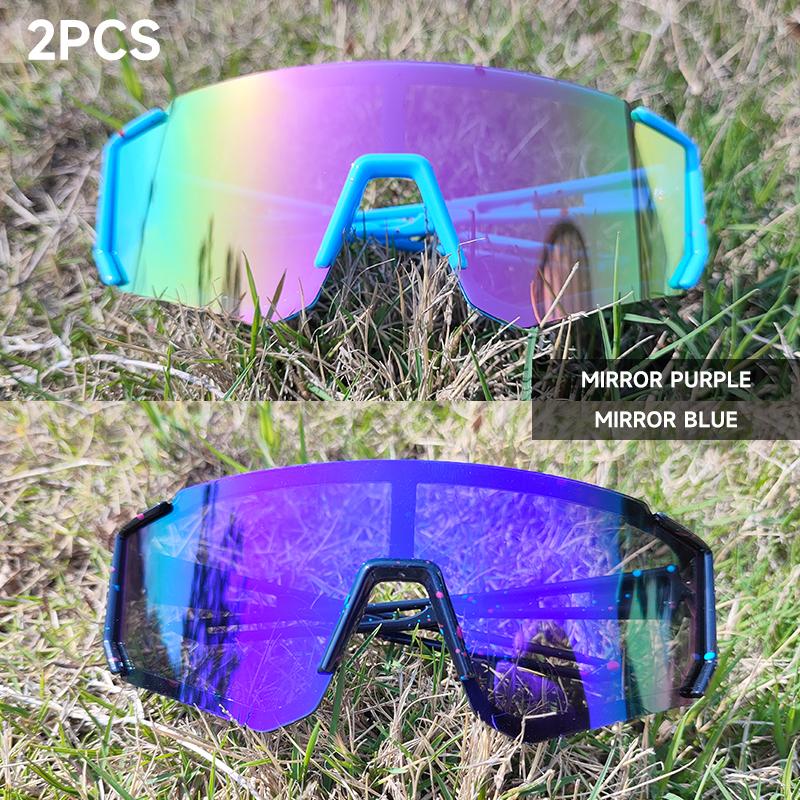 1PCS 2PCS Kids Sunglasses UV400 Protection for Boys Girls 6-12 Years Old Outdoor Riding Glasses Mirror Lens