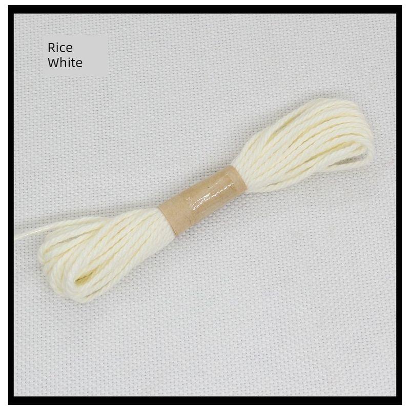 

1.3mm Pure Cotton Cotton Thread Tibetan Bracelet Wrist String Necklace DIY Handmade Braided Rope Cultural Artifact Rope Colorful Jewelry 2 M White