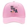 Bold USA Patriotic Flag Block Letter Sandwich Baseball Cap Sun Cap Outdoor Workouts Hat