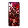 Pouzdro na telefon Genshin Impact s motivem anime pro Samsung Galaxy A52 A50 A70 A10 A30 A40 A20S A20E A02S A12 A22 A72 A32 5G A04s Průhledné