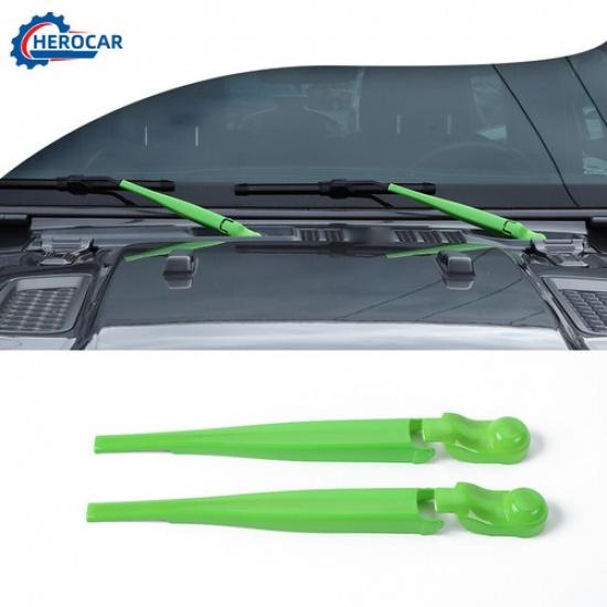 Baby Green Front Windshield Wiper Blade Trim Cover for Jeep Gladiator JL JT 18+
