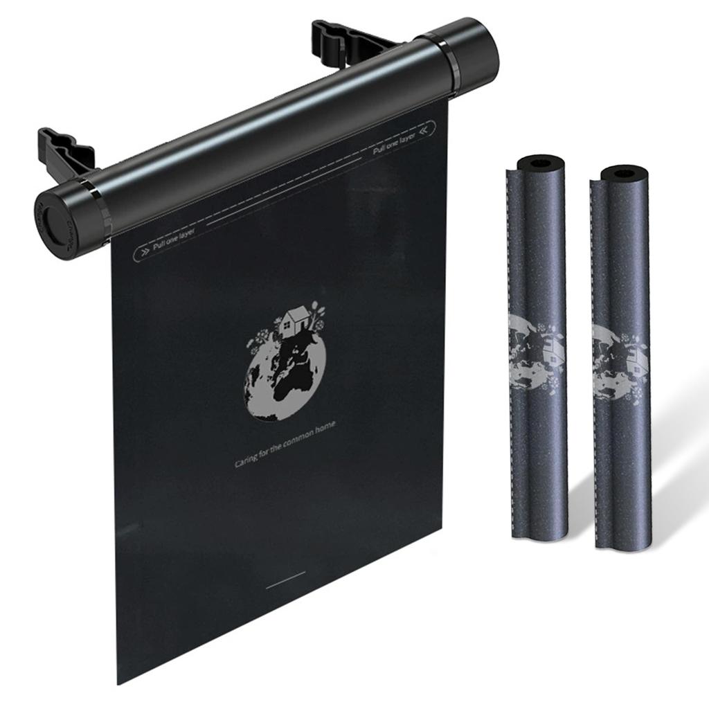 Car Trash Bag Organizer with 2 Rolls of Disposable Garbage Bags for and Large Disposable Hooks for Easy Car Seatback Pocket Easy to Black Cars,