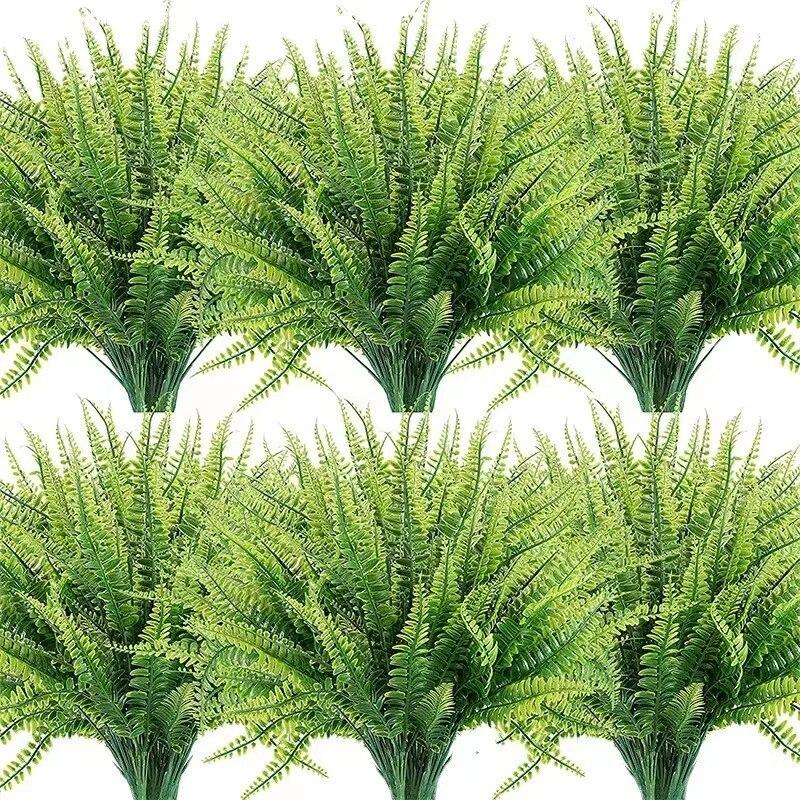 2PCS Artificial Persian Fern Leaf Bundle Nordic-Style Green Plant Decor Home Decor Scenery Accent Grass