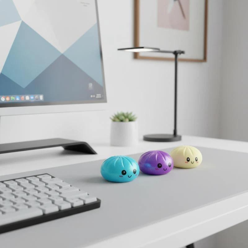 [J] Simulation Flash Dumpling Pressure Ball Slow Rebound Baozi Modeling Soft Squeeze Decompression Dough Stress Relief Toy