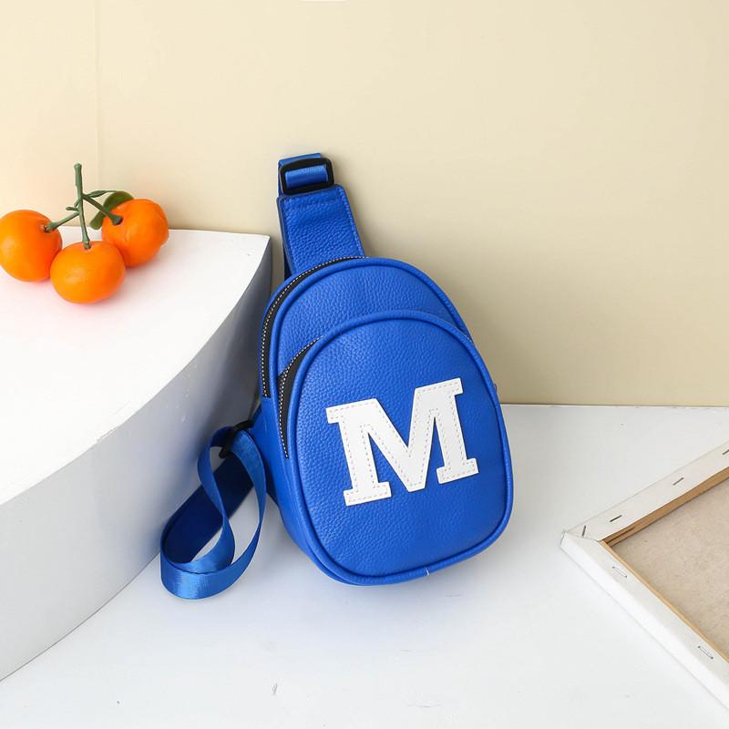 Trendy Children's Pu Letter Crossbody Bag For Boys And Girls Stylish Everyday Use