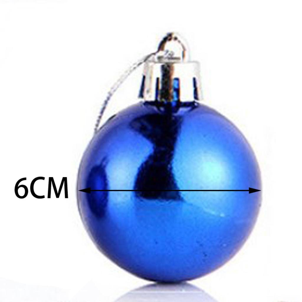 24x Christmas Ball Pendants Crafts Shatterproof DIY Decor Hanging Balls for Birthday Engagement Indoor Anniversary Festivals