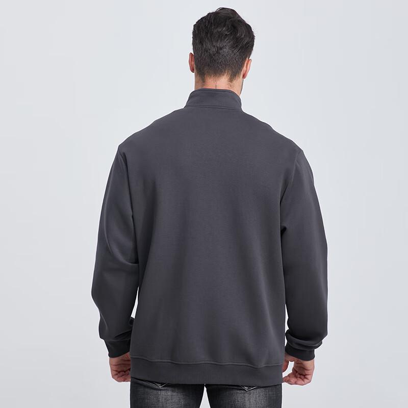 Debenzer Men's Plus Size Casual Knit Stand-Collar Jacket