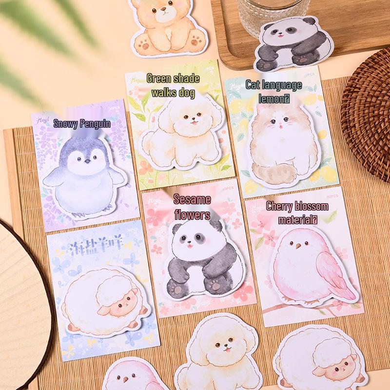 Adorable Animal Sticky Notes: Reusable Student & Office Message Markers