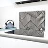 GLASS PROTECTIVE PLATE FOR STOVE 80x52 PATTERN