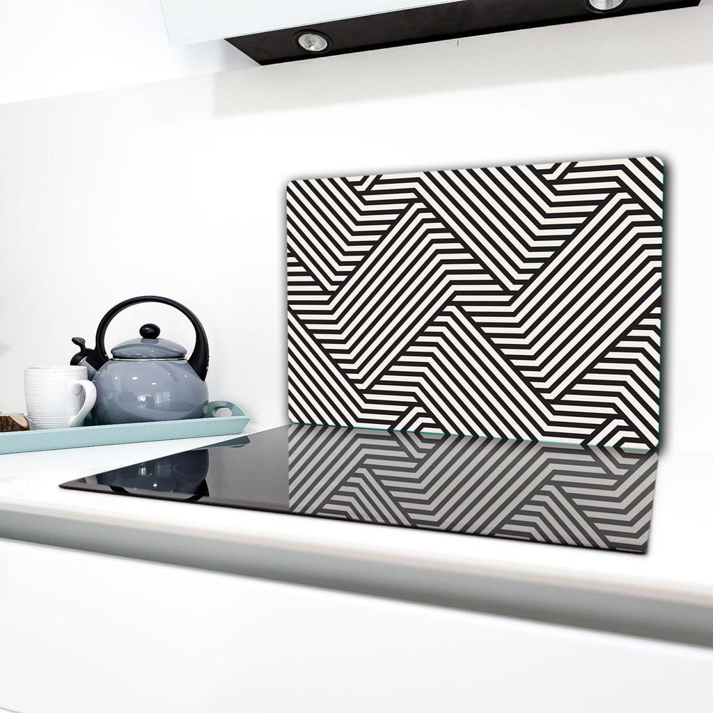 GLASS PROTECTIVE PLATE FOR STOVE 80x52 PATTERN