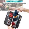 For iPhone 15 14 13 12 11 Pro Max Wallet Case[10 Card Slots]:Multi-Function,Flip Strap Zipper Card Holder Phone Case