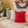 Christmas Tree Christmas Plush Pillowcase Snowflake Cushion Cover  Living Room/Office
