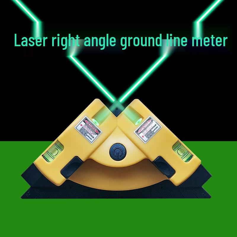 High Precision 90° Infrared Laser Level Ruler with Ground Wire Tester