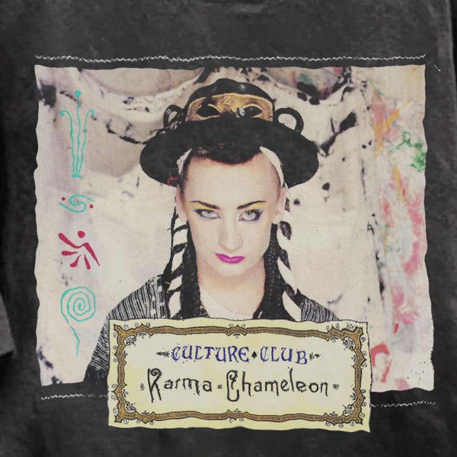 Culture Club Tee | Retro Band Logo Shirt L
