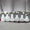 1:12 Dollhouse Miniature Glass Bottle Storage Jar Mini Geometric Shape Bottle Sealed Storage Bottle With Lid Vase Model Toys