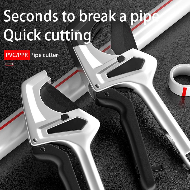 Multi-Material Pipe Cutter, Heavy-Duty Tubing Cutter for Copper PVC CPVC PEX Plastic, Cutting Capacity with Precision Wheel
