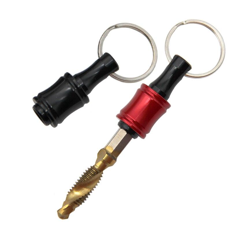 Color Quick Change Keychain Extension Rod 1/4 Hexagonal Handle Screwdriver Head Quick Release Sleeve Conversion Rod Tool