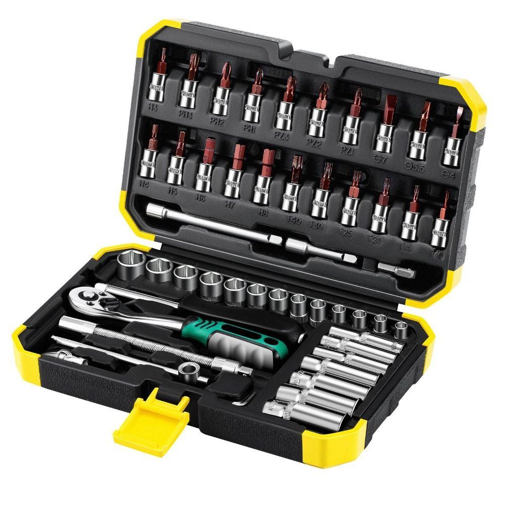 24/72 Tooth Socket Wrench Set Extension Bar Car Repair Tools Auto Repair Tools Auto Repairing