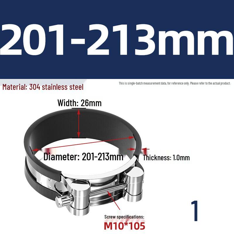 Yishuxiang Heavy-Duty 304 Stainless Steel European Hose Clamps