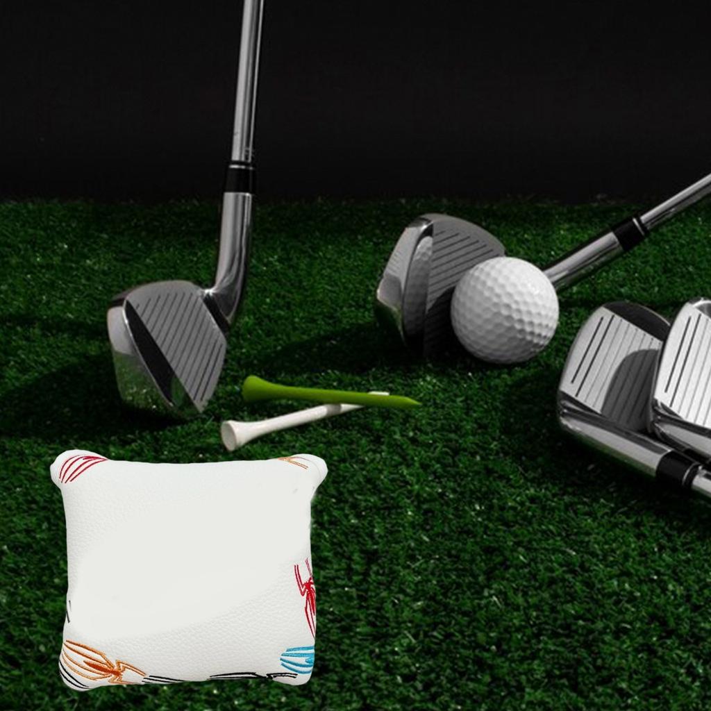 Magnetic Closure Golf Mallet Cover PU Leather Protective Dustproof Thick Soft Inner Golf Headcover for Club Heads
