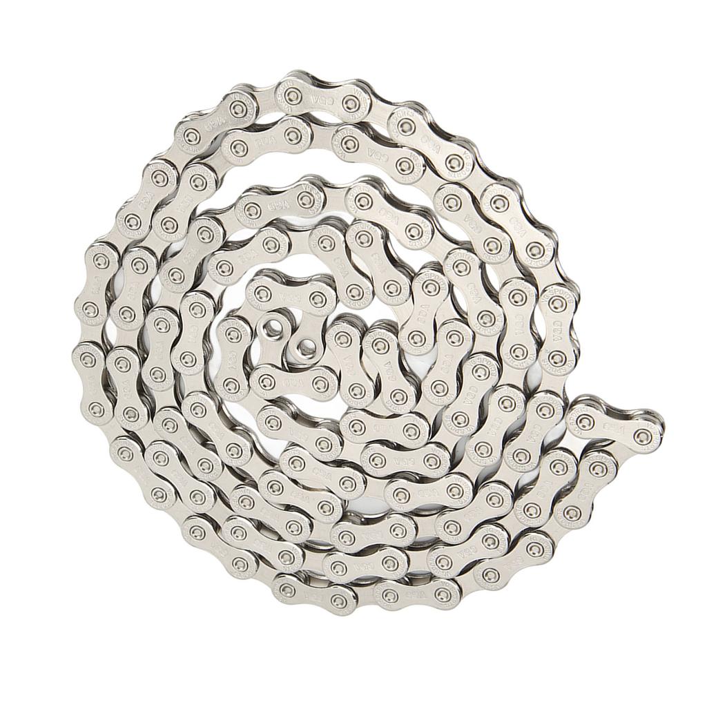 9 Speed Bicycle Chains High Carbon Steel 116 Links Bike Chains for Road Mountain Bike Silver