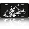Front License Plate Cover – Aluminum Metal Car Accessory, Rust-Proof Novelty Vanity Tag Decor For Men & Women, 6X12 With 4 Holes - The World Map