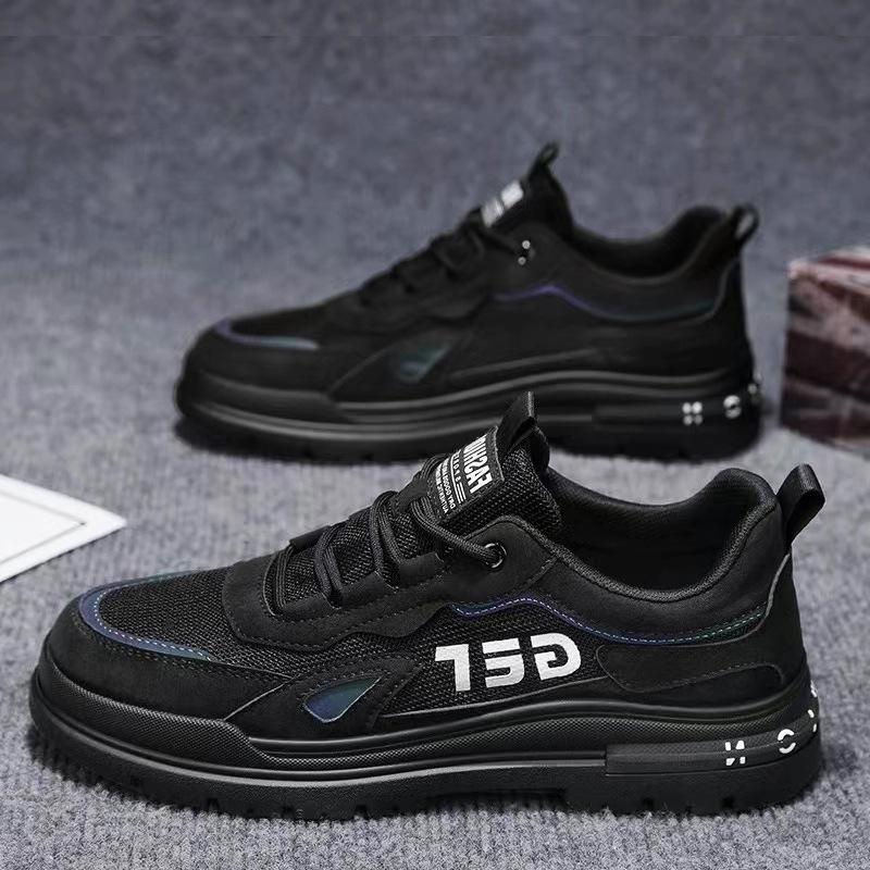 

Обувь Мужские ботинки Martin, лето 2024, новые повседневные кожаные туфли, мужские низкие ботинки в стиле ретро для спорта, короткие ботинки в стиле пустыни 44 чёрный