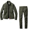 BURTLE Workwear Set Cargo Pants In Cordura COOL Denim Size Mills (Jacket 5011, 5012) (Unisex) (Spring/Summer, L, Green)