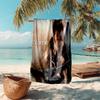 Personalized customized proof beach towel with The Walking Dead pattern - soft, absorbent,quick-drying,perfect swimming,camping&bathing