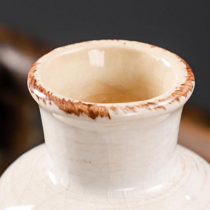 Farmhouses Rustics Ceramic Vases Home Decors Pottery Flower Vases Decorative Vases for Living Room Table Centerpieces