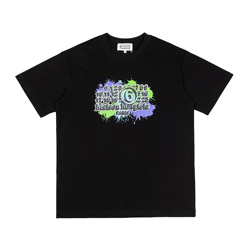Maison Margiela Digital Print Cotton T-shirt M327 Black