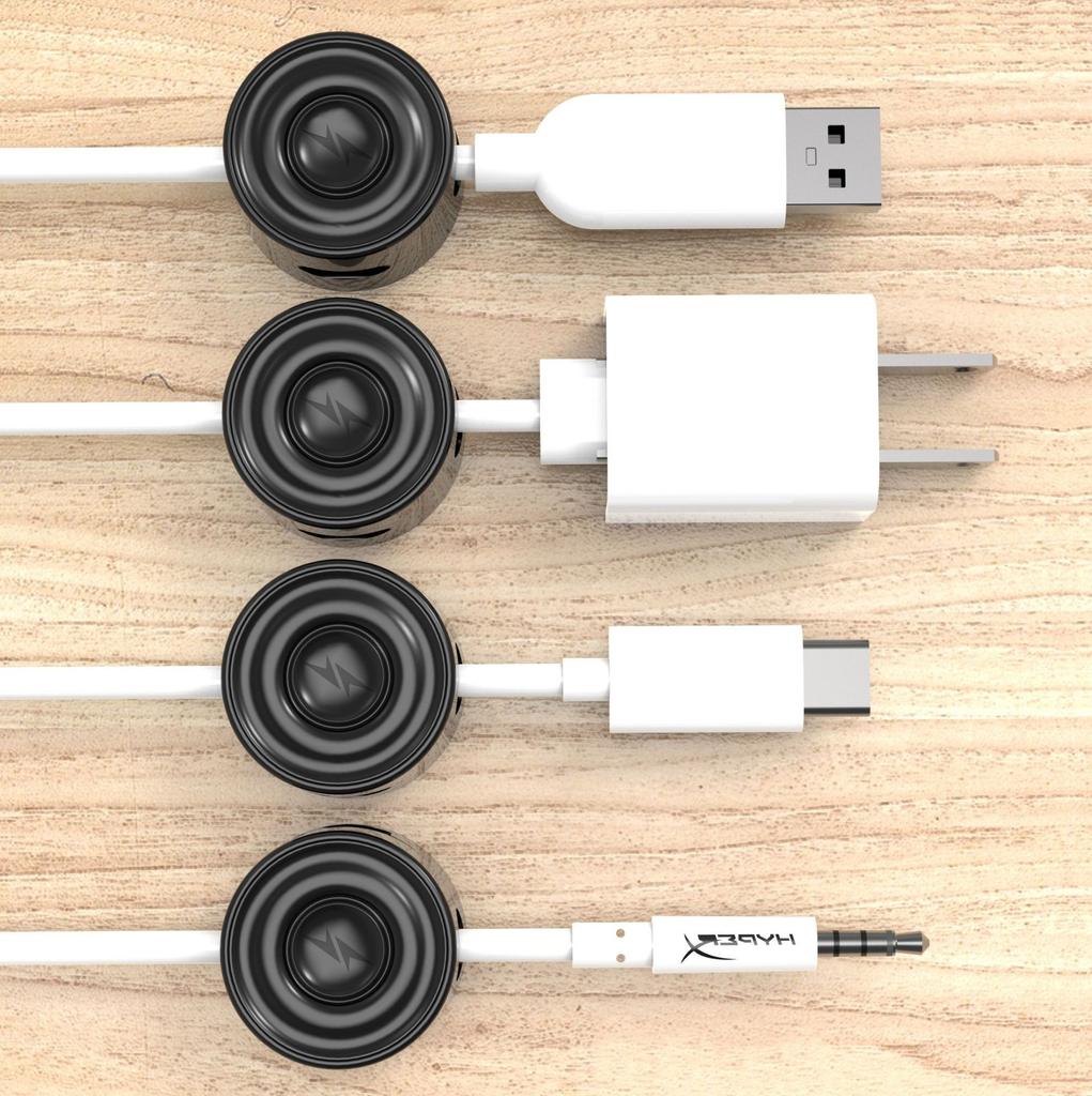 Clip Magnetiche per Cavi, Organizzatore di Cavi, Gestione Cavi da Scrivania, Supporto per Cavi del Telefono, Clip per Cavi da Scrivania