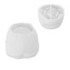 DIY Silicone Rose Flower Molds Non-Stick Handmade Flower Candle Cup Molds with Lid Candlestick Molds Candle Making