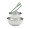 Salad Bowl Vert Stainless Steel Plastic 49 X 15 X 30 CM 2 Pieces