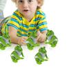 Backflip Frog Toy Cute Animal Shape Funny Small Smooth Green Entertainment Safe Kids Spring Wind-up Frog Toy Children Gift