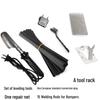 Plastic Welder & Smoothing Tool Kit for Car Bumper Repair with Welding Nails and Crack Repair Spatula.