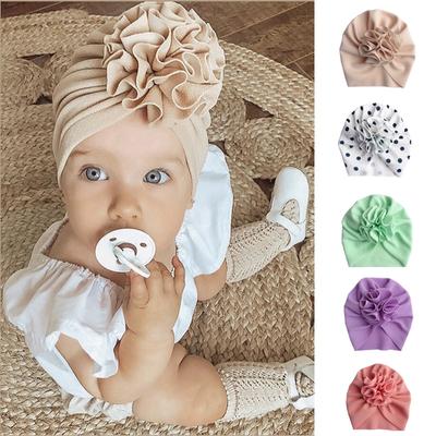 Turban Baby Mädchen Turbane für Babys Schöne Blume Weiche Kappe Motorhaube Kopf Wraps Kinder Hut Beanie Baby Mädchen Neugeborenen Fotografie Hut