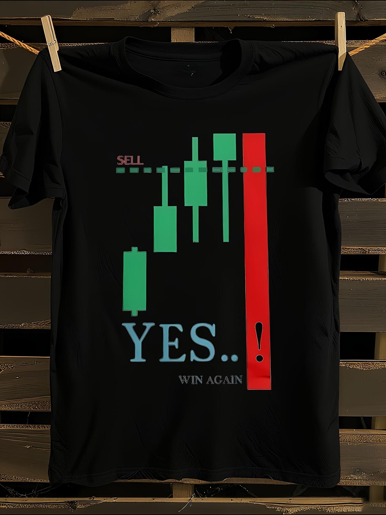 Stock Market Trading Graphic T-shirt S