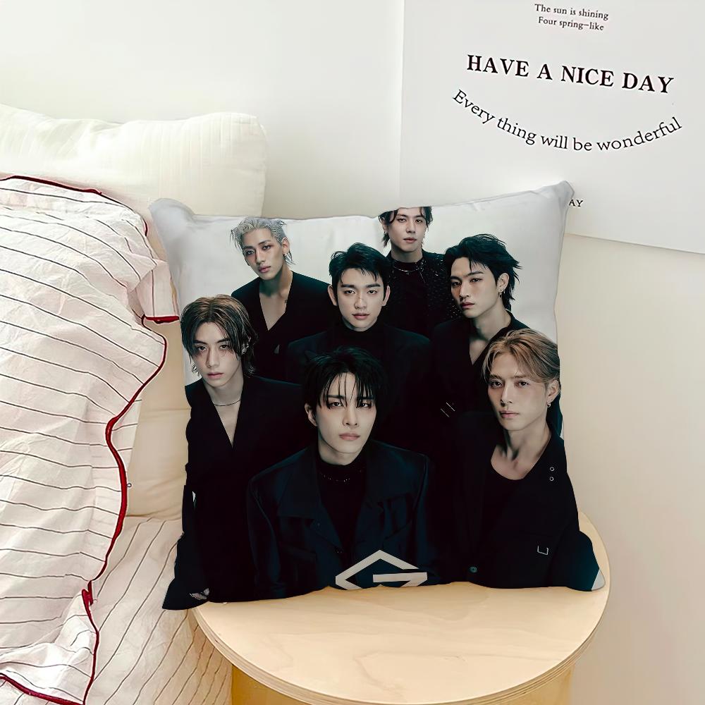 Boy Group G-GOT7-ES Band KPOP Cushion Cover Living Room Headboard Office Cushion Bedroom Cushion Sofa Nap Time Pillow Case