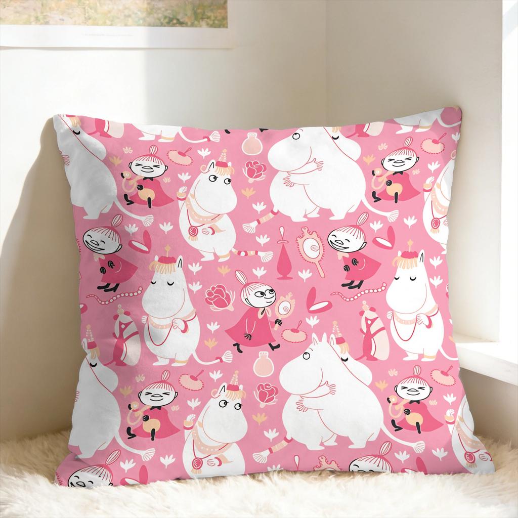Cute M-Moomins Pillow Cover Soft Cushion Cover Funny Pillow Case For Wedding Party Home Decor