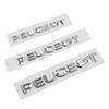 Peugeot Car Logo Modification Sticker: Rear Trunk PEUGEOT Letters.