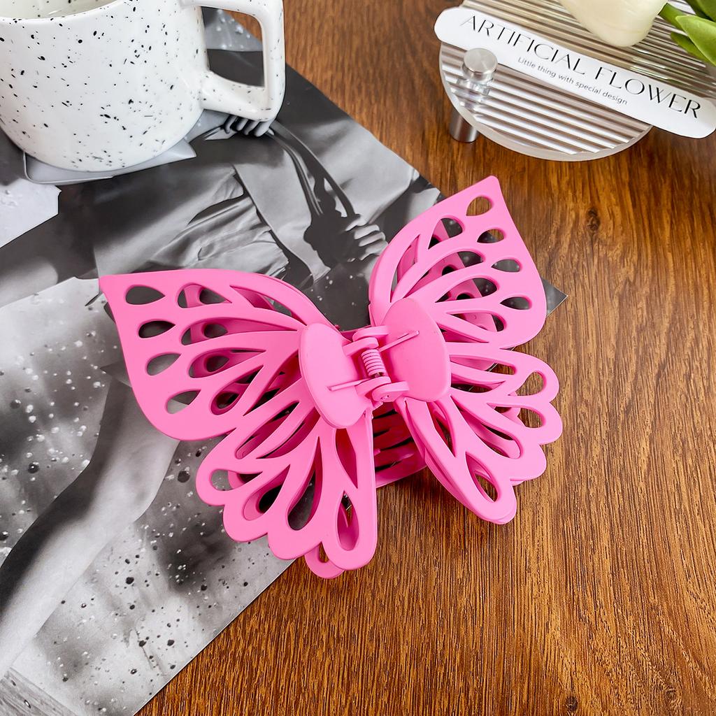 Extra Large Hair Claw for Women Crab Clips Hollow Butterfly Hairpin Hair Clip Acrylic Bath Barrettes for Girls Hair Accessories