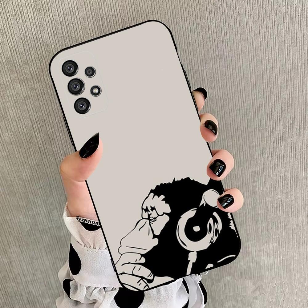 

Monkey Music Meme Phone Case For Samsung Galaxy A20,A21s,A22,A31,A32,A52,A53,A72,73,A80,A91 Soft Black Cover Samsung a72