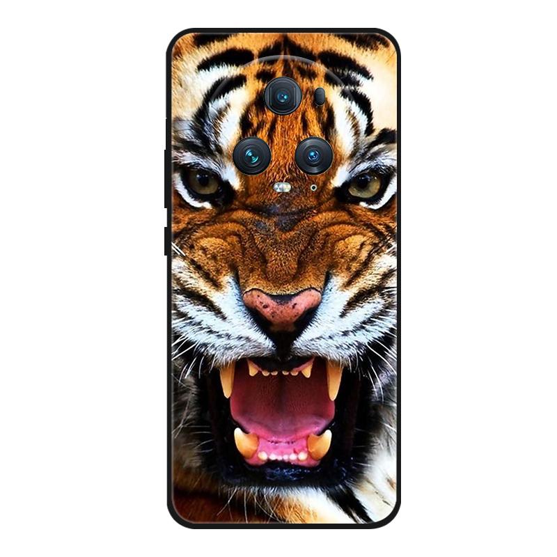 Funda For Honor Magic 5 Pro Phone Case Cute Cartoon Cat Black Silicone Soft Back Cover Case For Honor Magic5 Pro Case PGT-AN10