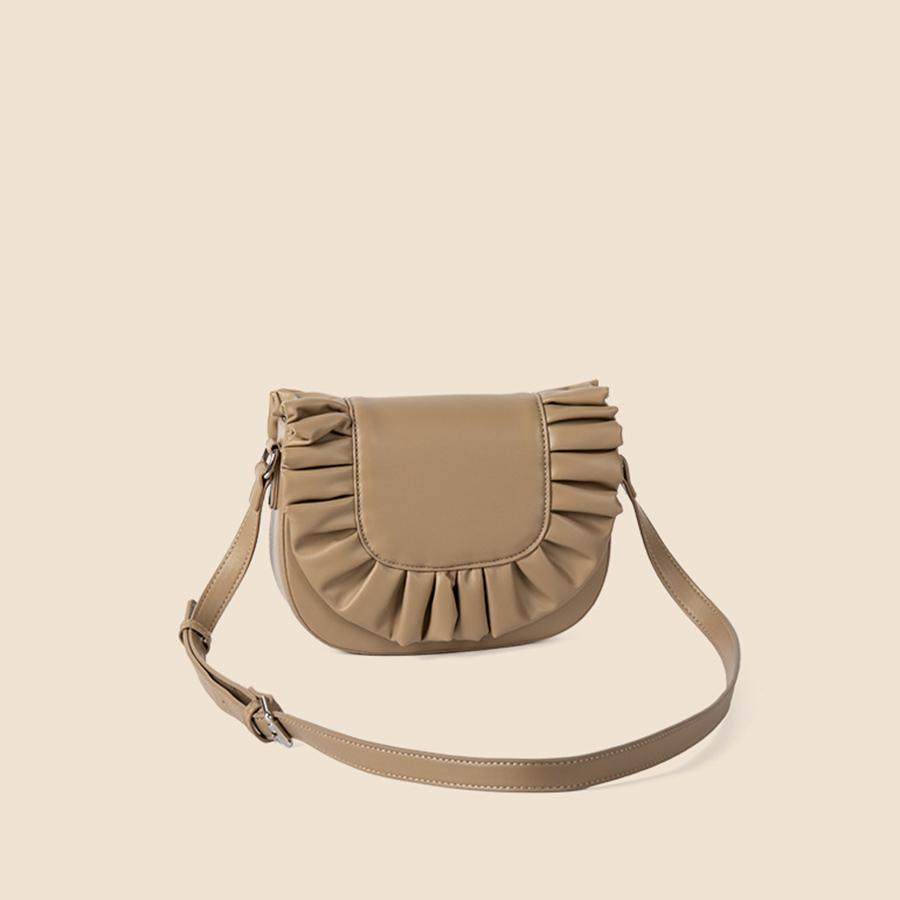 Flip Crossbody Bags For Women Pleated Ruffled Saddle Bag Hasp Shoulder Bags Luxury Commuter Designer Handbags Small Square Bag