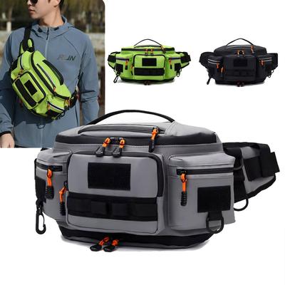 Borsa da Cintura da Campeggio Petto da Viaggio Tasca Posteriore Per Uomo Ciclismo Escursionismo Sport All'Aperto Crossbody Molle Tattico Cintura Pesca Marsupio