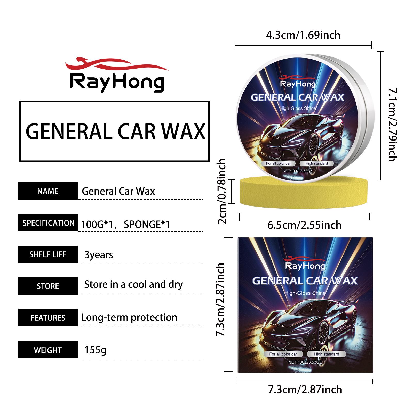 

100g Car Polishing Carnauba Paste High-Gloss Shine Auto Cleaning Polish Auto Detailing Lasting Super Hydrophobic Scratch Removal