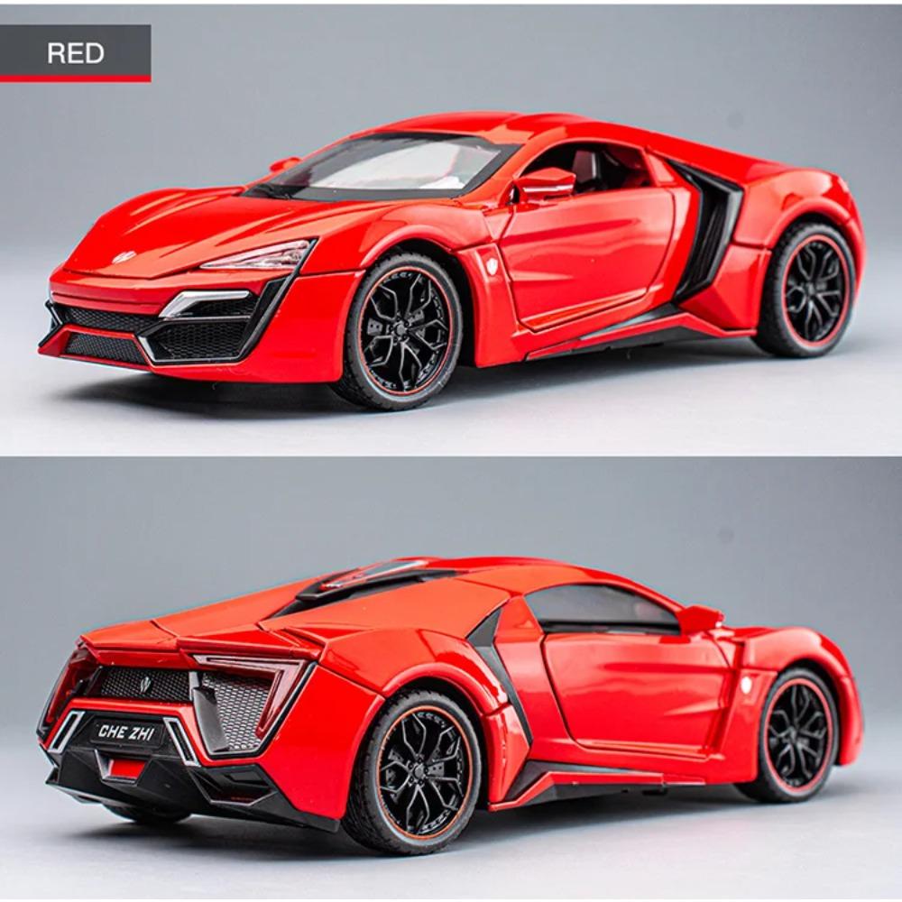 1/24 Lykan Hypersport Supercar Model Diecasts & Toy Vehicles Toy Car Metal Collection Toy Kid Toys for Children Kids Gifts